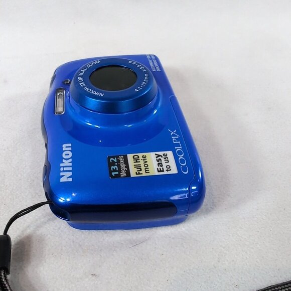 Nikon Coolpix W100 Blue Digital Camera 13.2MP Waterproof 10m Shockproof 1.8m 3X - Picture 11 of 13